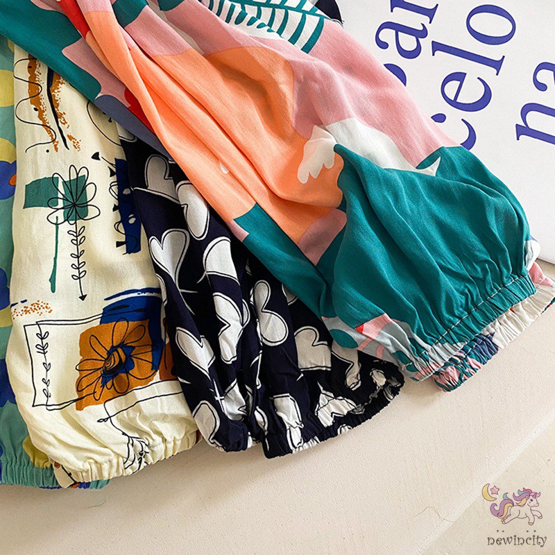 Quần Cotton Siêu Nhẹ Dáng Rộng Chống Muỗi Phong Cách Hàn Quốc Cho Bé Gái