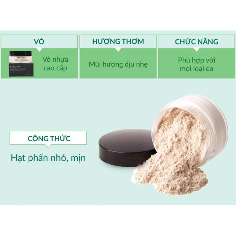 PHẤN PHỦ DẠNG BỘT KIỀM DẦU BEAUSKIN PERFECT FACE POWDER 30G (#21 Màu da tự nhiên) - HÀN QUỐC CHÍNH HÃNG