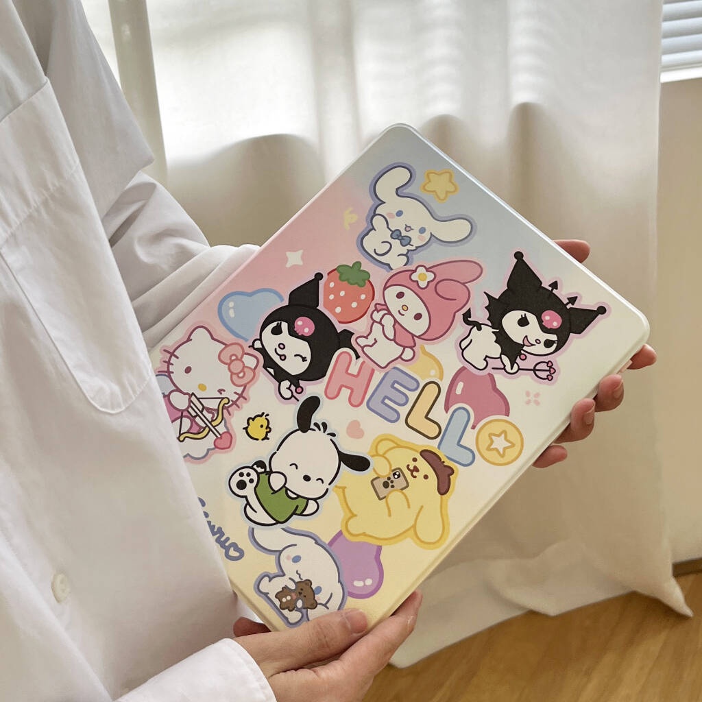 SANRIO Ốp Máy Tính Bảng Cho iPad10th 2022 Mini6 iPad 5 6 7 8 9 Air Air1 Air2 Air3 Air4 Air5 10.9 "Pro10.5 IPad10.2" Pro11 Pro12.9 2018 2020 2021