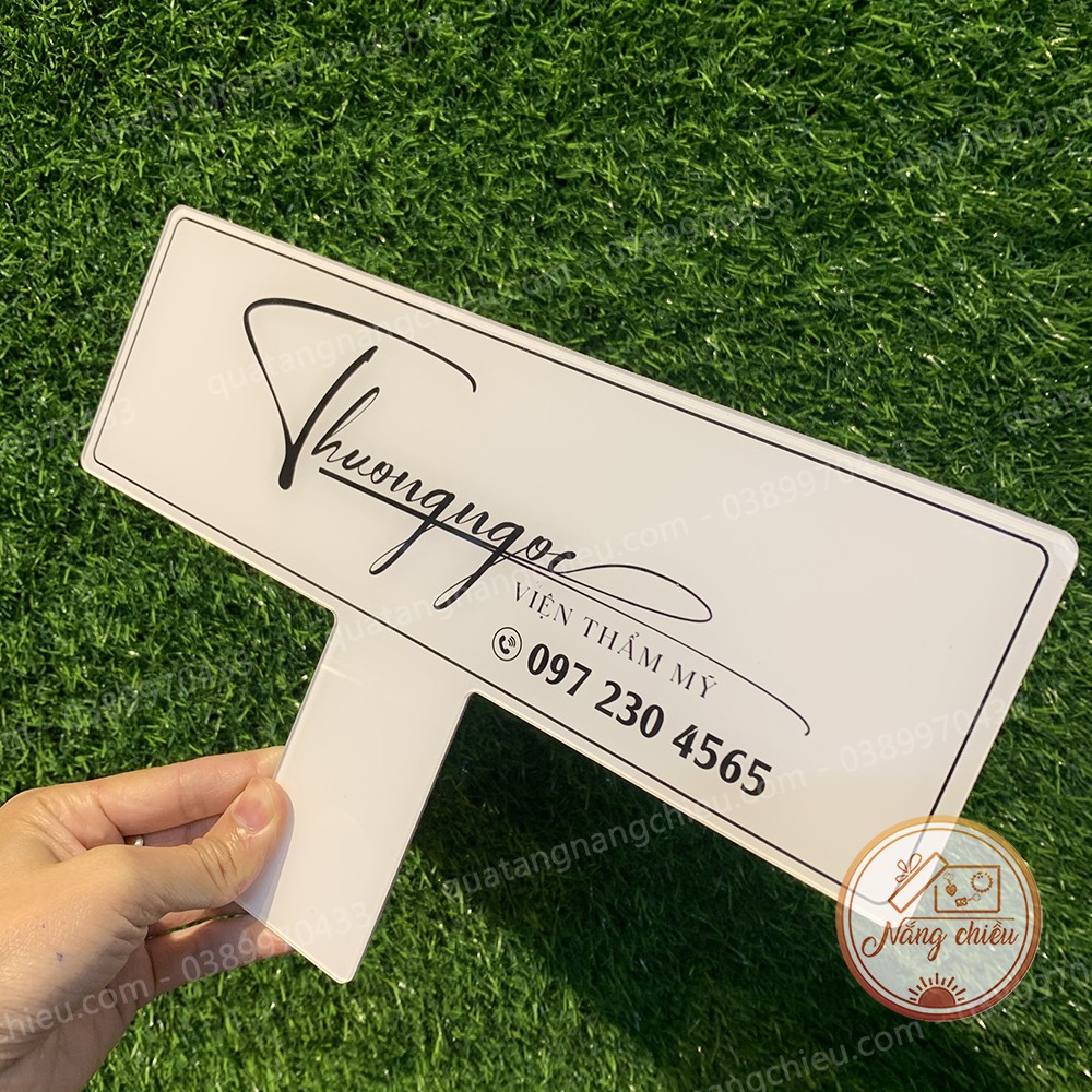 Bảng hiệu cầm tay cho thẩm mỹ viện, tiệm nail, mi , móng, check in shop , cửa hàng dịp khai trương
