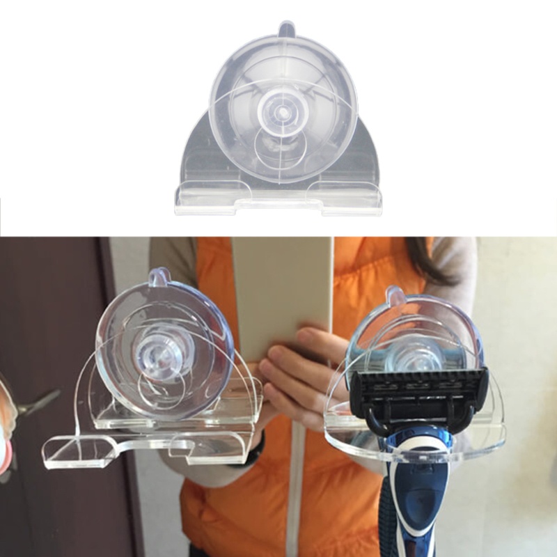 Giá Đỡ Dao Cạo Râu Tự Dính Chống Thấm Nước Không Cần Khoan Tiện Dụng Cho Phòng Tắm / Nhà Bếp