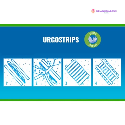 Băng vô trùng thay chỉ khâu Urgostrips 100mm x 6mm