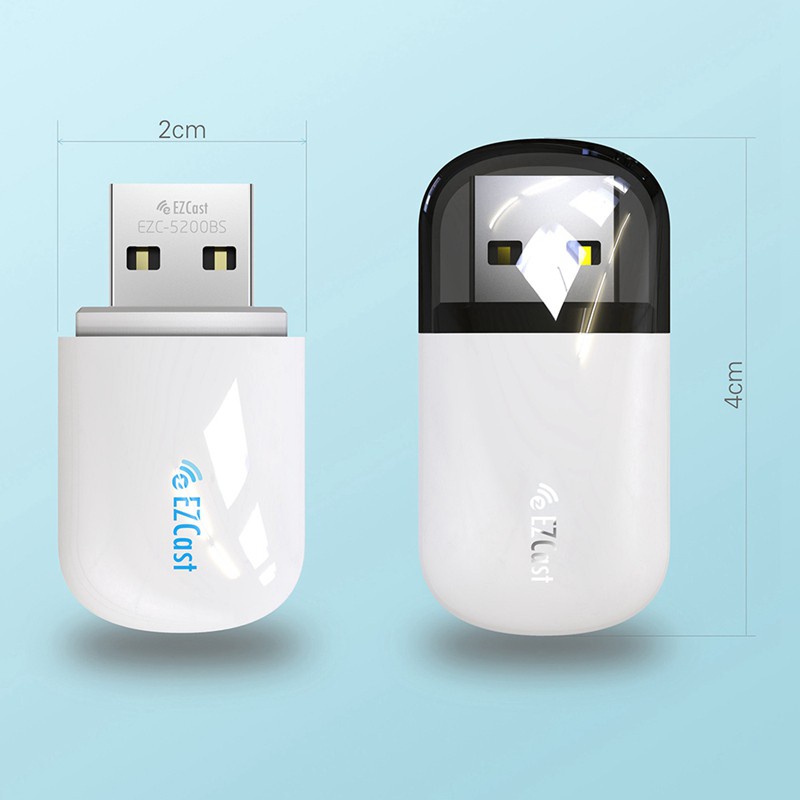 Usb Wifi Ezcast Không Dây 600mbps Pc Thẻ Mạng Wifi 2.4g Và 5g