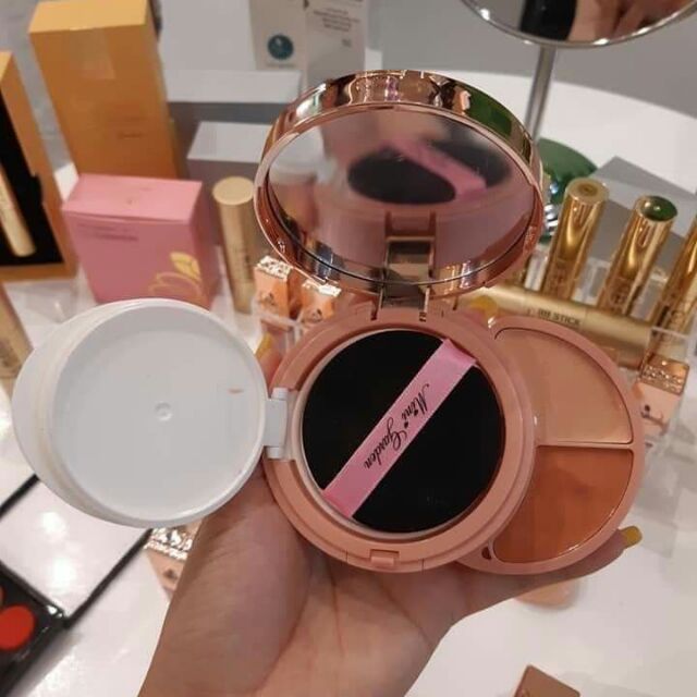 Phần nền kem che khuyết điểm Cc Cushion 3in1 - Minigarden mở