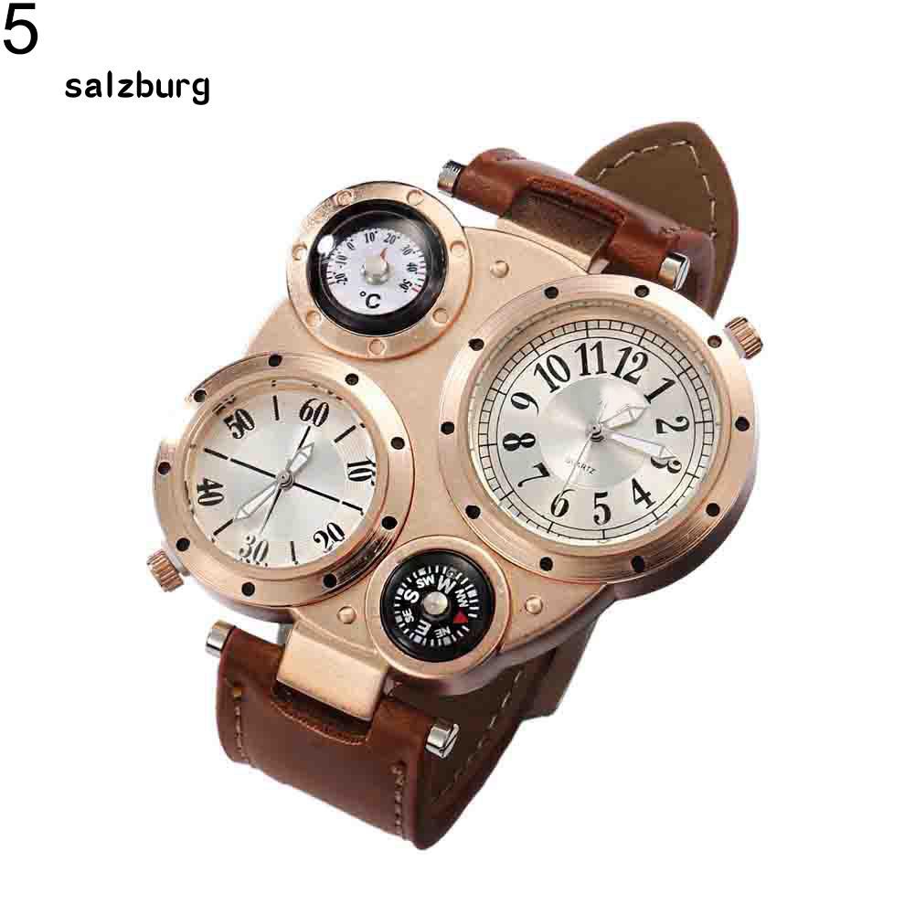 Đồng hồ đeo tay 4 mặt số kết hợp nhiệt kế và la bàn độc đáo chống nước và thời trang cho nam | BigBuy360 - bigbuy360.vn