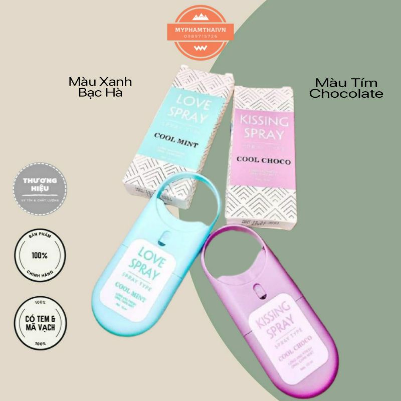 Xịt Thơm Miệng Qlady love spray- kissing spray TIỆN LỢI chính hãng