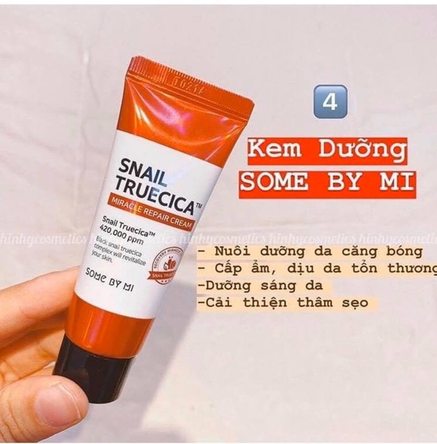 Bộ dưỡng da ốc sên Mini SOME BY MI Snail Truecica Miracle Repair Starter Kit