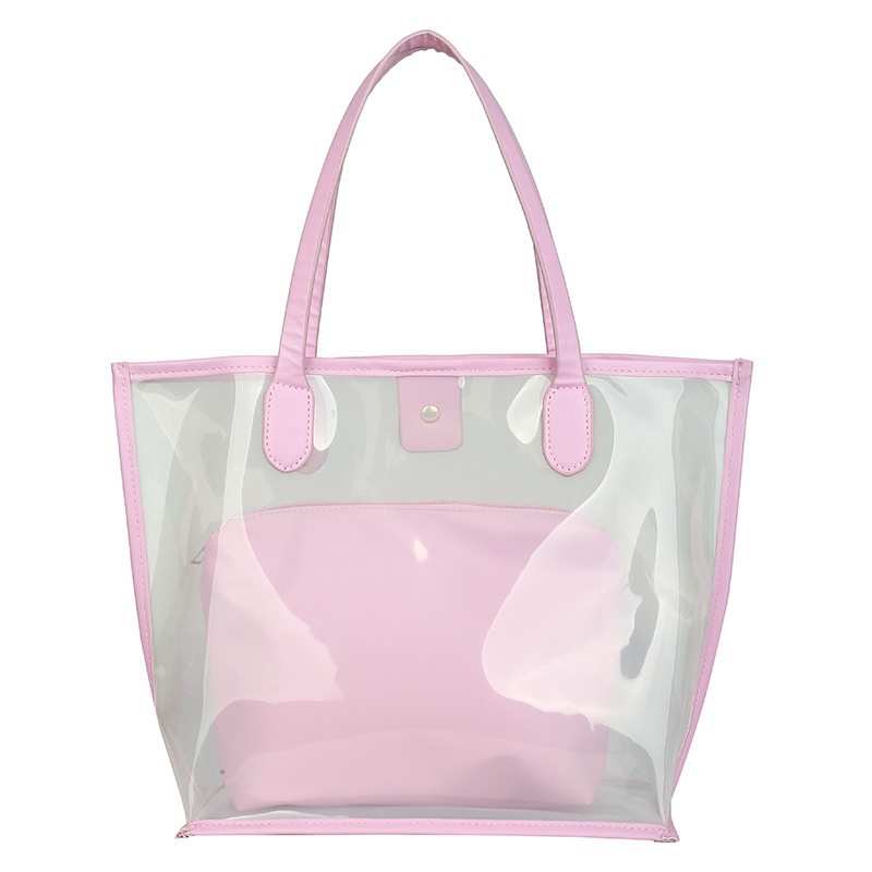 Túi xách nữ đeo chéo, túi nhựa trong suốt kèm túi nhỏ bên trong TUI-26