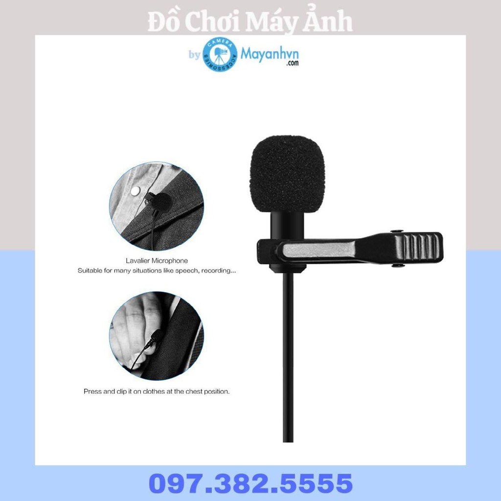 Mic thu âm cài áo Lavalier Microphone Micro-Cravate L1