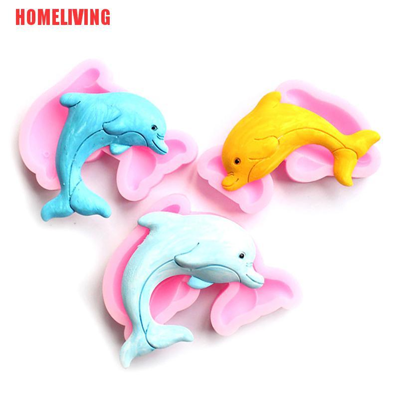 Khuôn silicone Tạo Hình Cá Heo Làm Bánh Kẹo