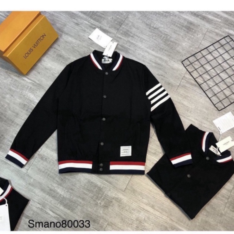 @    Áo Khoác Bomber Thome Kẻ Sọc Tay Thời Trang Nam Nữ 2021 @