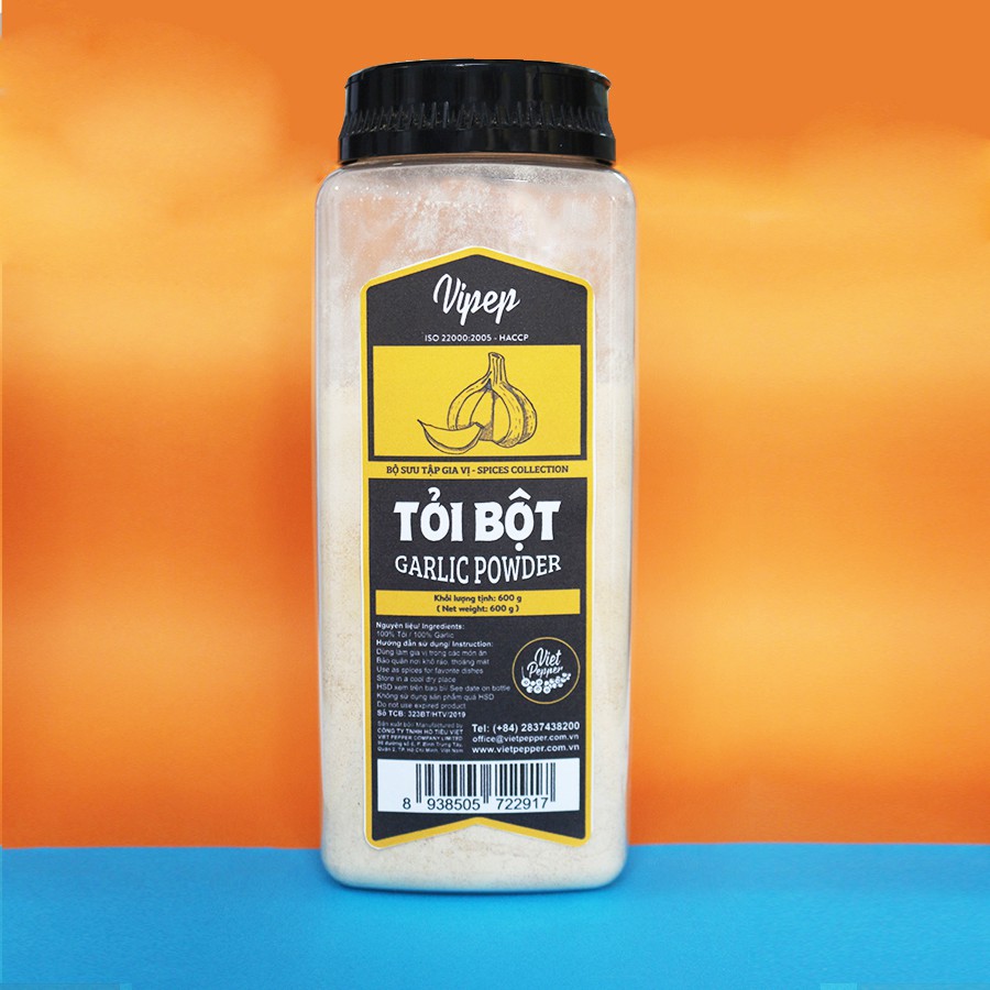 Tỏi bột Vipep 600gr - Bột tỏi Vipep nguyên chất đảm bảo chất lượng