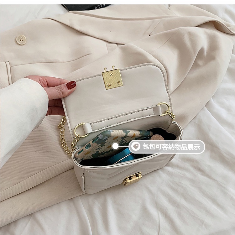 Túi Đeo Chéo Hình Vuông Nhỏ Thêu Họa Tiết Dây Xích Chất Lượng Cao Hàng Mới Phong Cách Hàn Quốc Thời Trang Mùa Hè Cho Nữ 2022