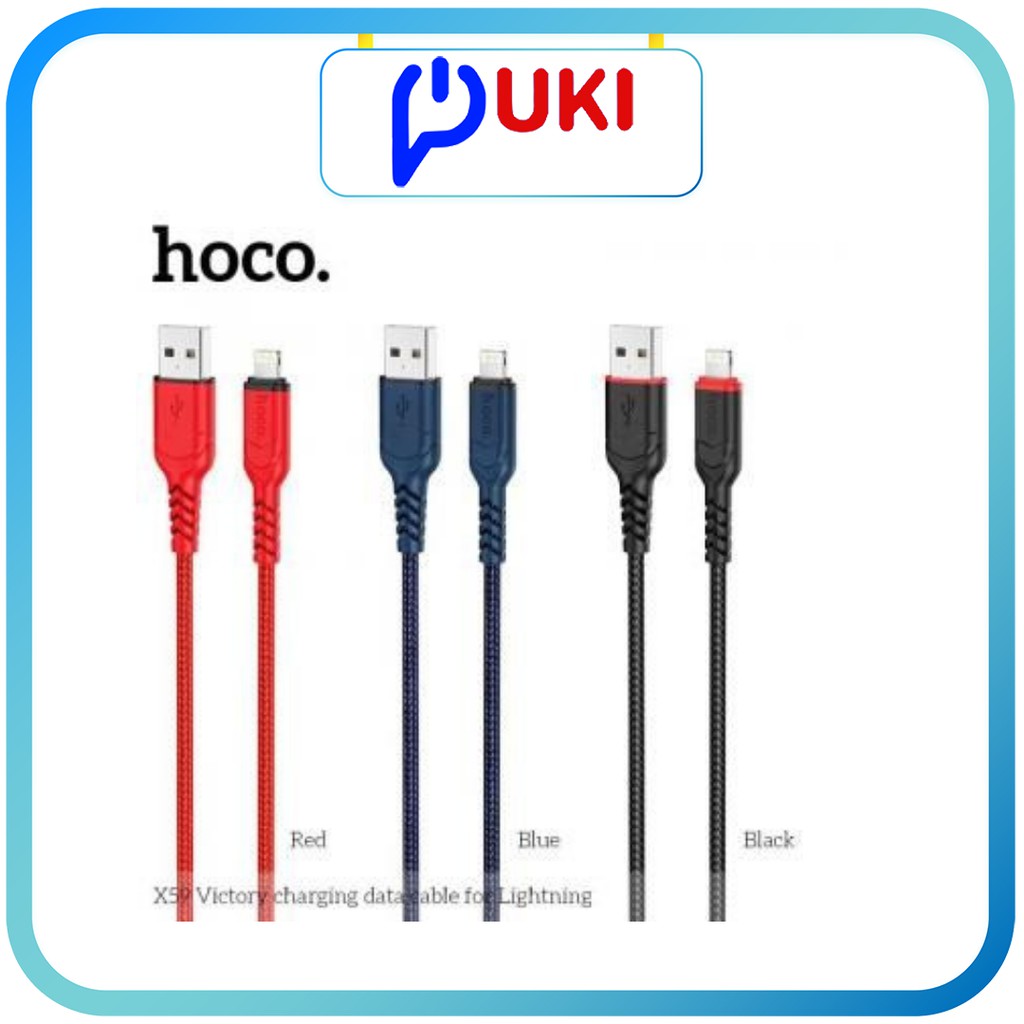 Mua dây sạc iphone/android/typec zin 7/7plus/8/10 plus chính hãng Hoco X59