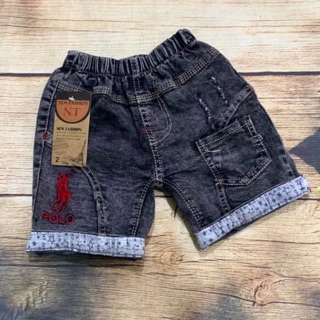 Quần short jean bé trai