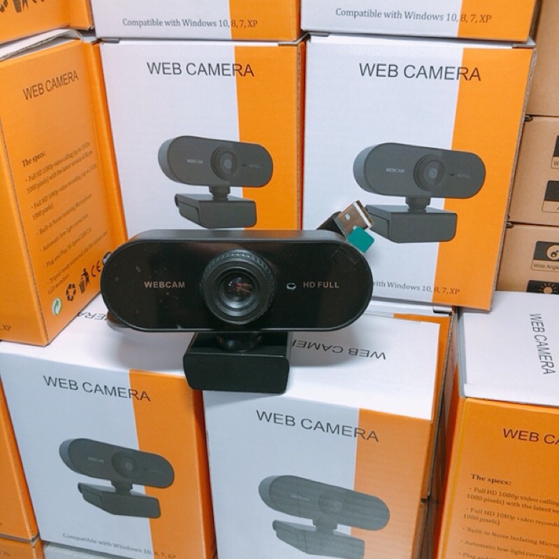 Webcam Máy Tính, Camera Có Mic 1080p Full HD. Cho Laptop Học Online Qua ZOOM, Trực Tuyến- Hội Họp -Gọi Video