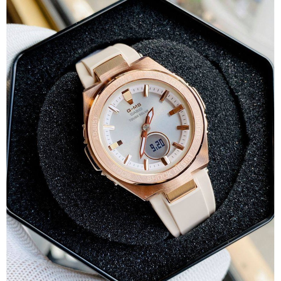Đồng Hồ Casio Nữ Dây Nhựa BABYG MSG-S200G-4ADR Chính Hãng