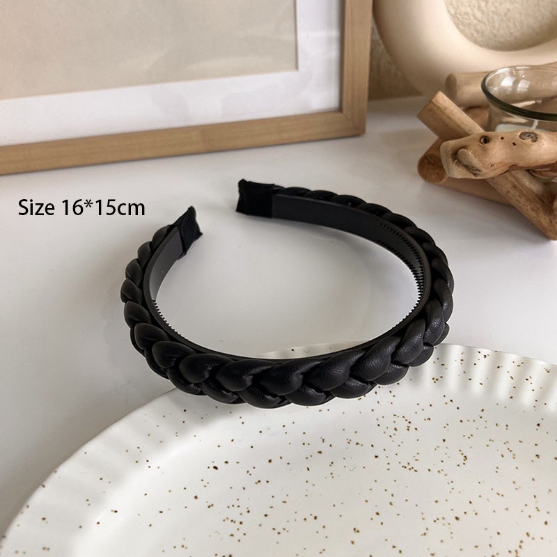 Cài tóc bản rộng màu đen kiểu dáng xinh xắn thời trang