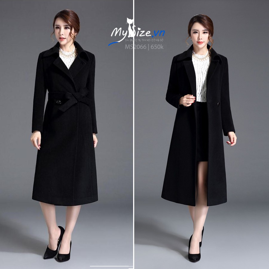 ÁO KHOÁC DẠ MANG TÔ DÀI  MS2066