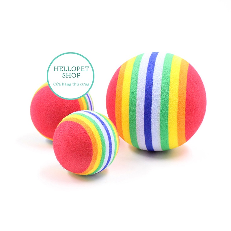 Đồ chơi cho mèo HELLOPET bóng vờn cào móng cho mèo cao cấp, Bóng đồ chơi mút cao cấp bắt mắt cho thú cưng H70