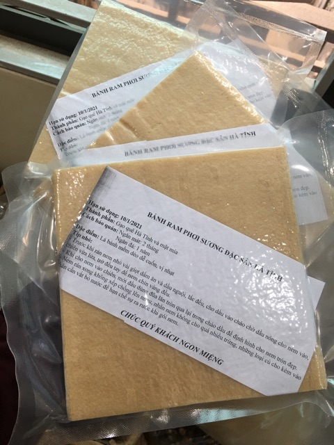 Vỏ ram Hà Tĩnh loại ngon mềm, dễ cuốn ( Hút chân không) | BigBuy360 - bigbuy360.vn