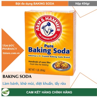 BAKING SODA Arm&Hammer 454G - Bột đa dụng làm bánh, tẩy rửa, khử mùi [banking soda]
