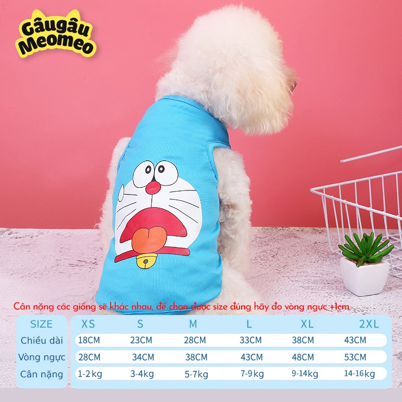 Áo chó mèo nhân vật hoạt hình dễ thương