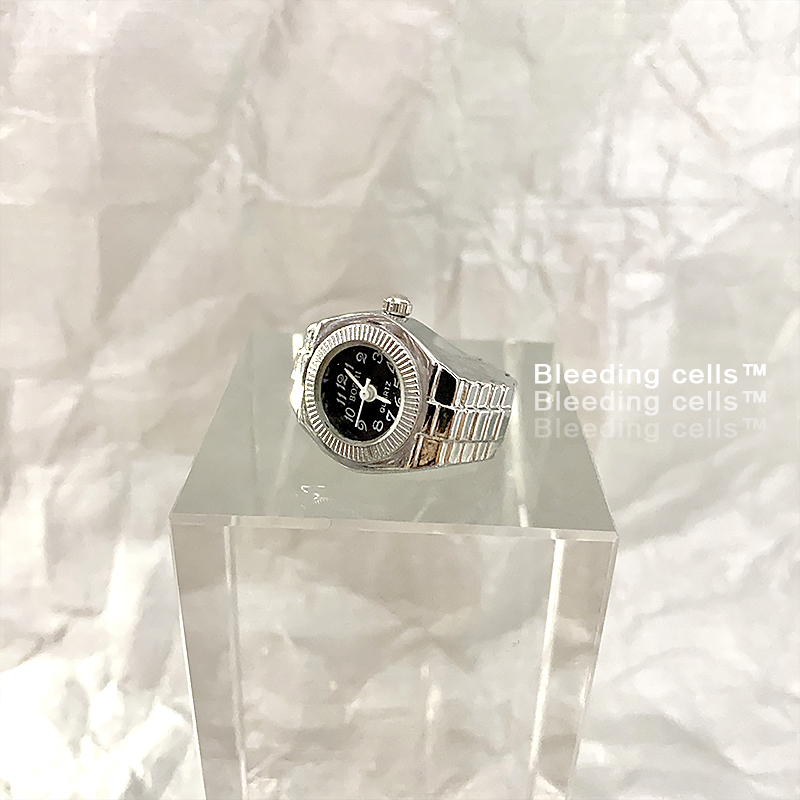 Nhẫn Đồng Hồ Đeo Tay Đính Đá Phong Cách Cổ Điển Cá Tính