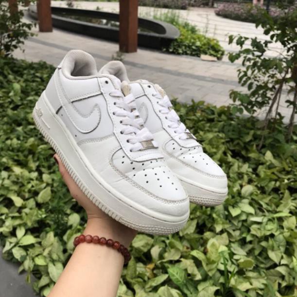 Xả 12.12 [Hàng Auth] Giày Nike af1  nữ chính hãng 2hand full box (giày air force trắng ) . : : ' ' 2021 L :