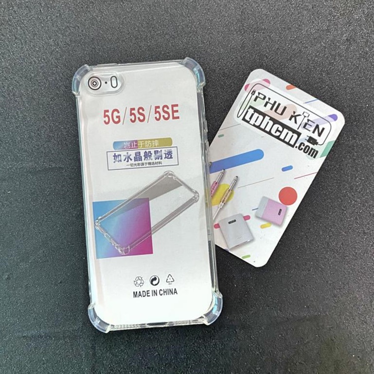 Ốp lưng iPhone 5 - 5s - Se dẻo Trong suốt Chống sốc