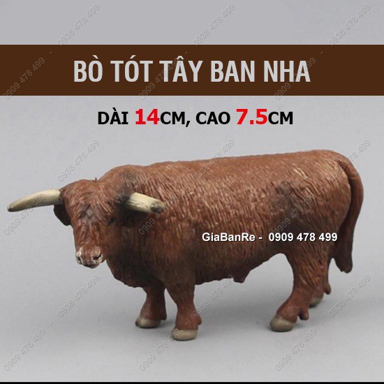 Mô Hình Bò Tót Tây Ban Nha - Thế Giới Động Vật - 7704.7