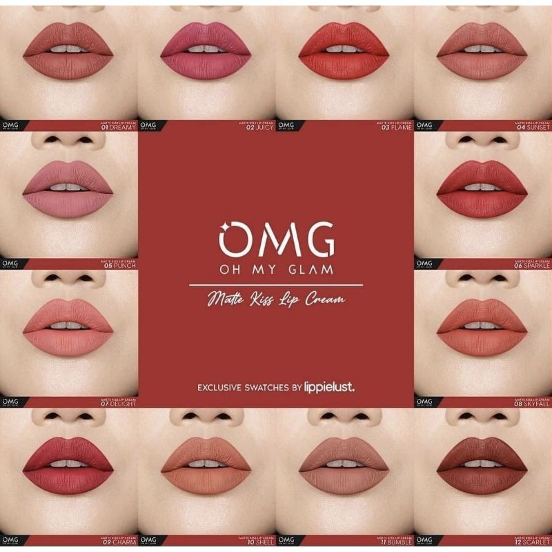 (Hàng Mới Về) Son Môi Dạng Kem 3.5g Màu Lì Thương Hiệu Oh My Glam | BigBuy360 - bigbuy360.vn