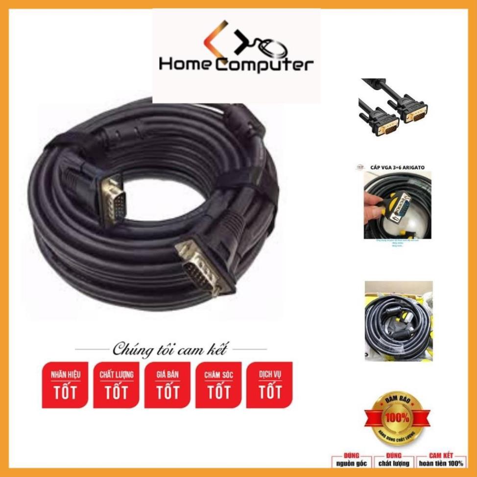 Dây cáp tín hiệu VGA 3+6 10m, 15m 20m ARIGATOO hàng chính hãng.Bảo hành 6 tháng - Home.mall