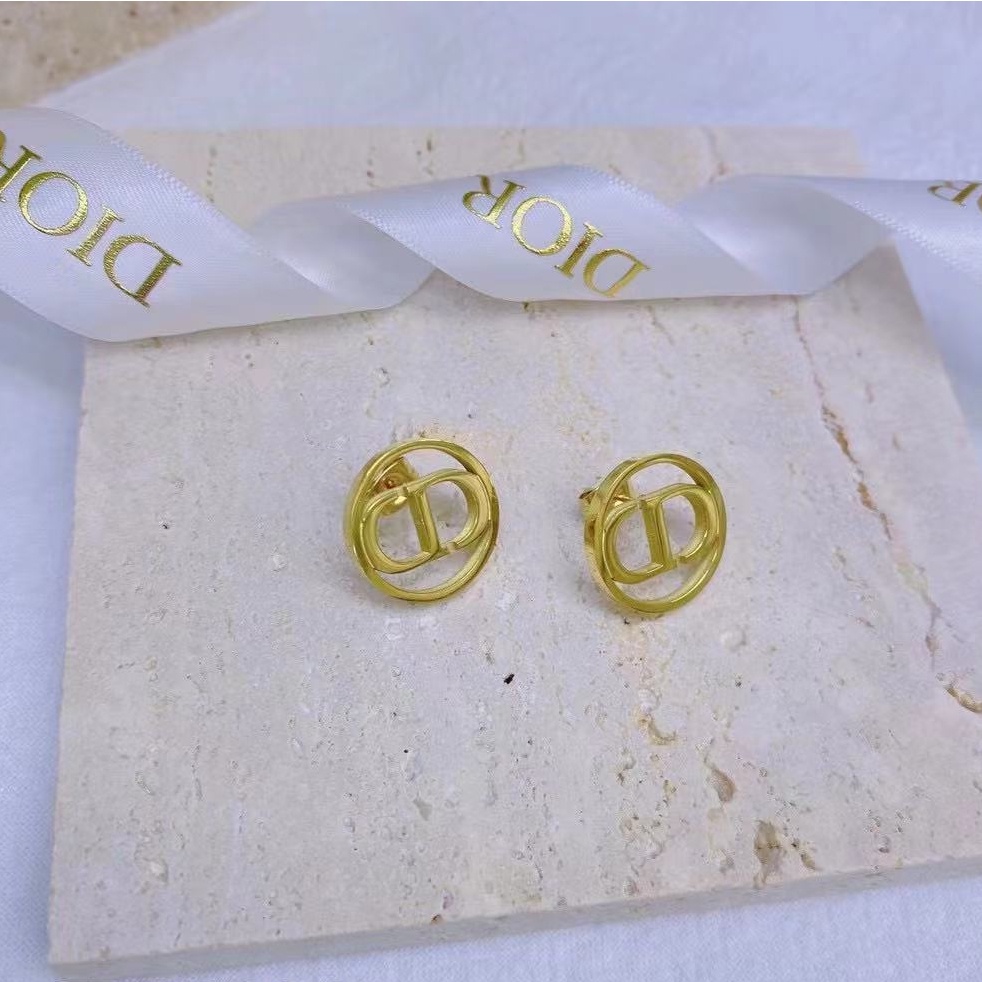 Khuyên Tai Hình Chữ Cái Chất Liệu Thép Không Gỉ 2022 Phong Cách Hàn Quốc