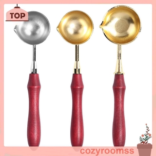 Sáp Wooden Handle Wax Seal Melting Furnace Spoon Melting Stove Stick Accessory