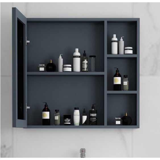 Tủ gương toàn thân nhà vệ sinh, tủ gương vuông  trang trí phong cách bắc âu hiện đại đa năng