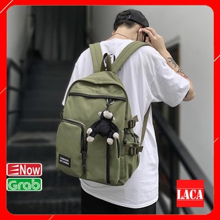 Balo nữ ba lô nam balo đi học đựng laptop 16 inch thời trang ulzzang vải chống nước, ba lô du lịch Ladata BX514L