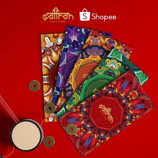 Bộ Lì Xì Saffron Việt Nam cao cấp - 5 chiếc
