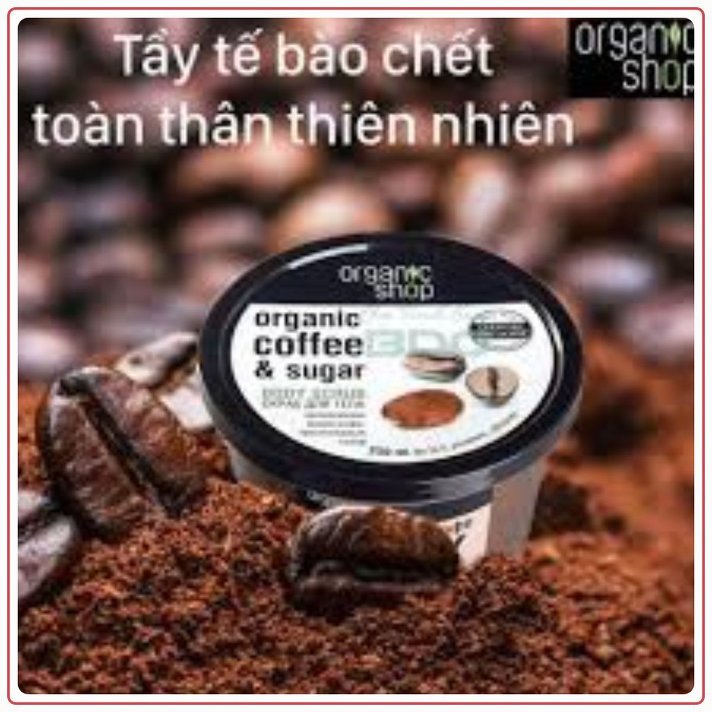 Tẩy Tế Bào Chết Body Dưỡng Da Ẩm Mịn Organic Shop Body Srucb 250ml