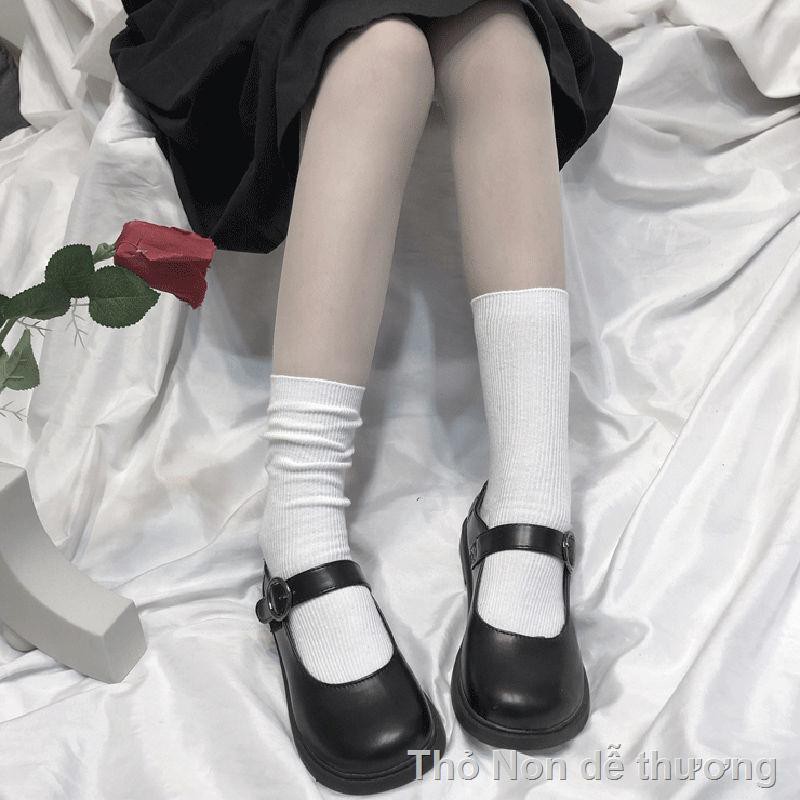◘♟☎Vớ ống dài nữ thoáng khí Nhật Bản dễ thương sinh viên trung trắng mùa hè mỏng jk đống tất