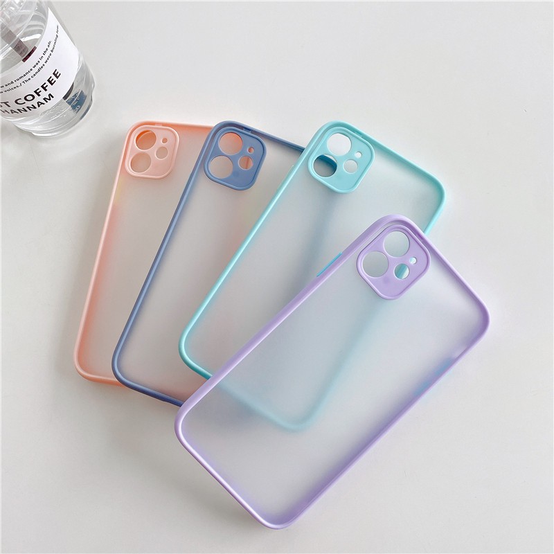 BUMPER Ốp lưng nhựa cứng Cứng Bảo Vệ Cao Cấp Cho Iphone 11 Pro Max Se 2020 X Xr Xs 6 6s 7 8 Plus 4 Màu