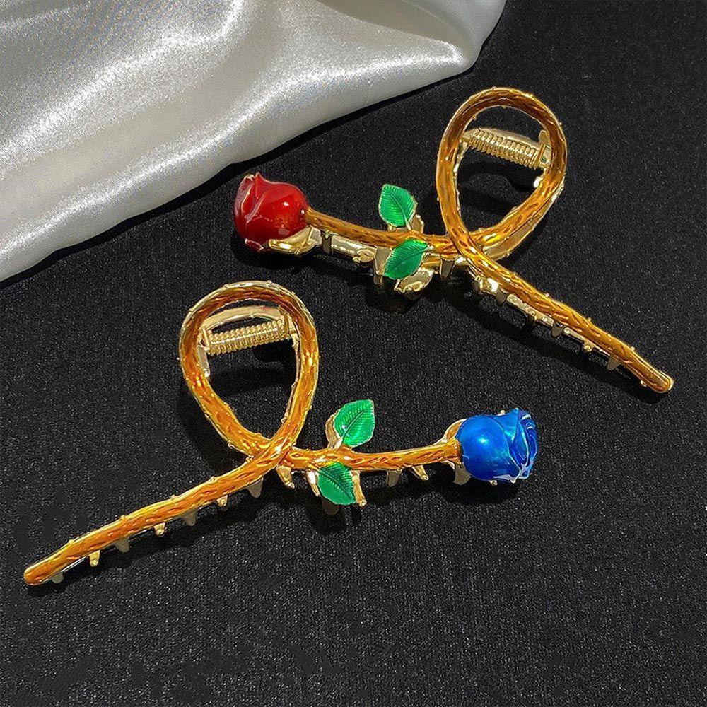 Kẹp Tóc Hình Hoa Hồng / Cá Mập Xinh Xắn WMES15H Cho Nữ