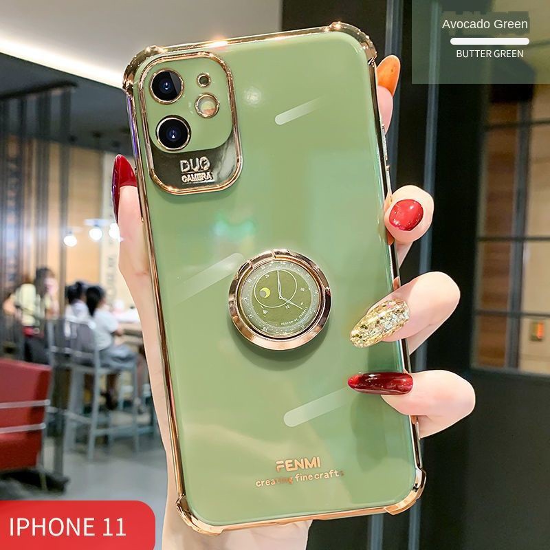 Ốp điện thoại silicone MNB8 mạ điện chống rơi sang trọng thích hợp cho iPhone 12 11 Pro Max