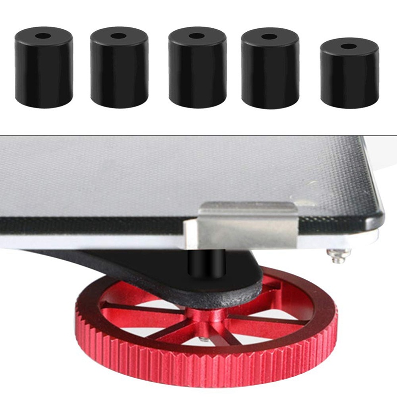 Set 4 Đai Ốc Nhôm + 4 Đai Ốc + 4 Lò Xo + 5 Trục Silicone Cho Ender 3 / 3 Pro