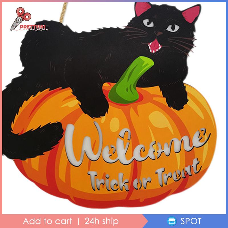 Biển Hiệu Treo Tường / Cửa Ra Vào Trang Trí Tiệc Halloween Prettyia1