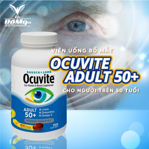 [Chuẩn Mỹ] Viên Uống Bổ Mắt Ocuvite Lutein 150 viên của Mỹ - dành cho người trên 50 tuổi