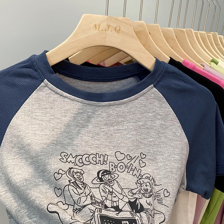 Áo Thun Ngắn Tay Phong Cách Retro 53792