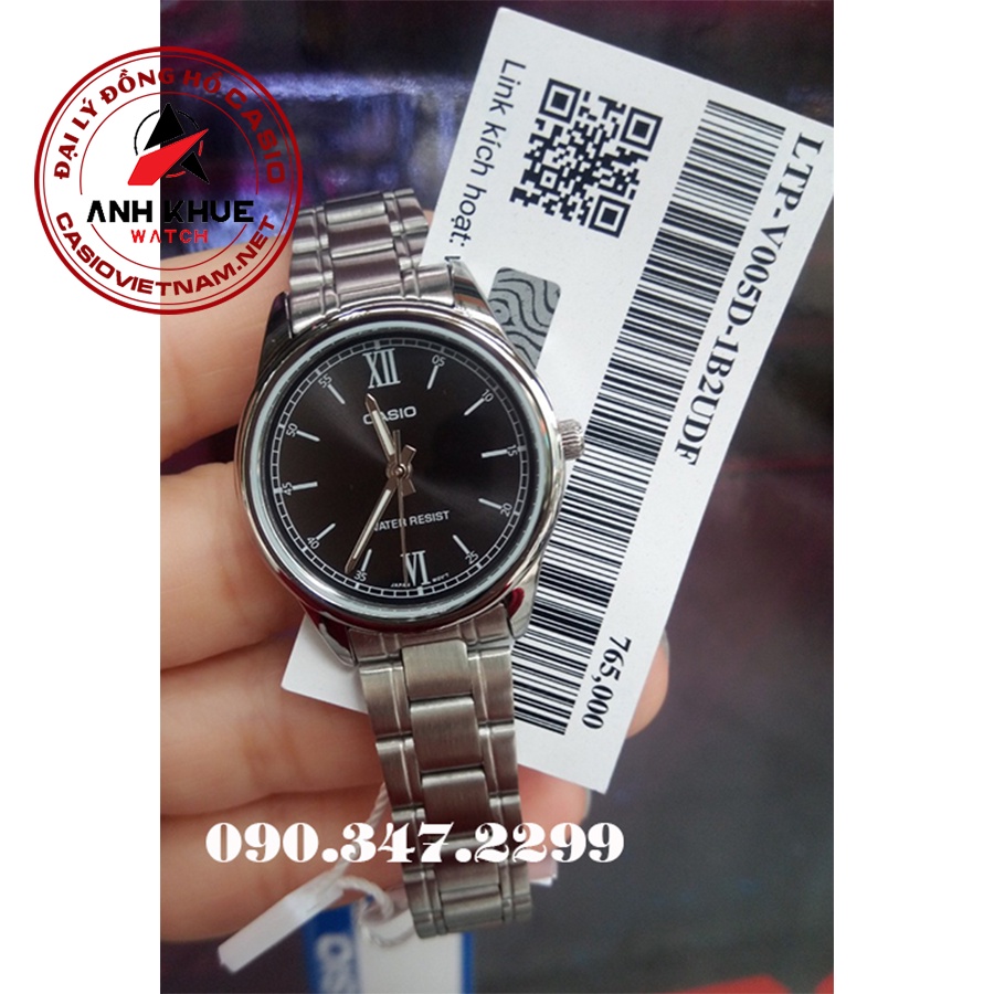 Đồng Hồ Casio Nữ LTP-V005D-1B2UDF | Dây Kim Loại | Mặt Số La Mã | 3 Kim | Chống Nước