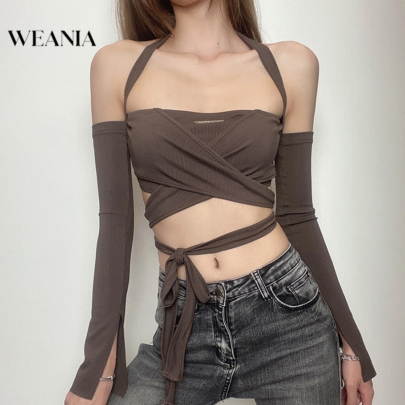 Áo Ống Có Găng Tay Thời Trang Mùa Hè Quyến Rũ Cho Nữ