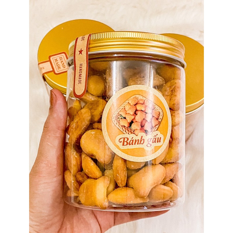 BÁNH GẤU NHÂN KEM SỮA hộp 250g ( ảnh thật)